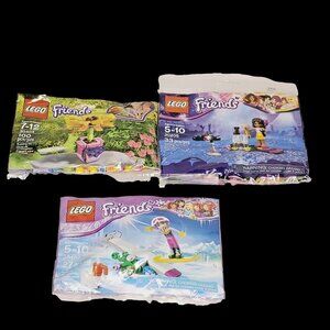 Lego Friends Andrea Stephanie Flower Summer Fun Retired Stocking Polybag Sets